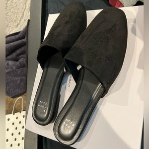 Target brand black open back flats size 11